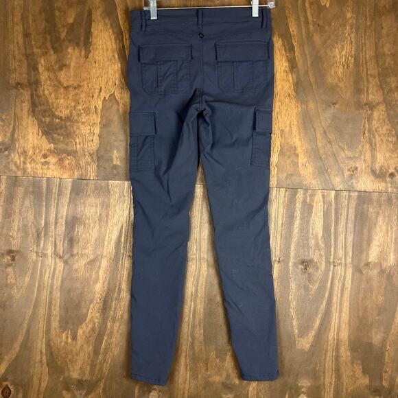 PrAna Womens Pants Gray Mid Rise Cargo Skinny Hiking Wicking Stretch 4 - Picture 9 of 11